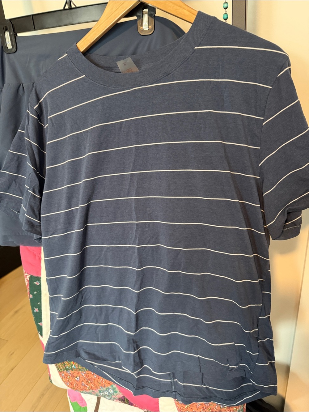 CALIA by Carrie Underwood Navy skort set  and White Striped  matching shirt